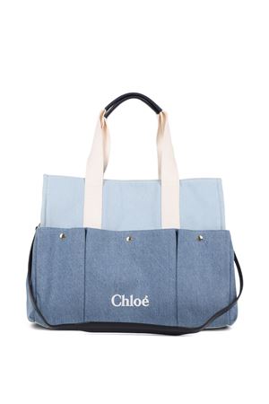 Borsa fasciatoio in cotone con logo CHLOÉ KIDS | C20943Z10